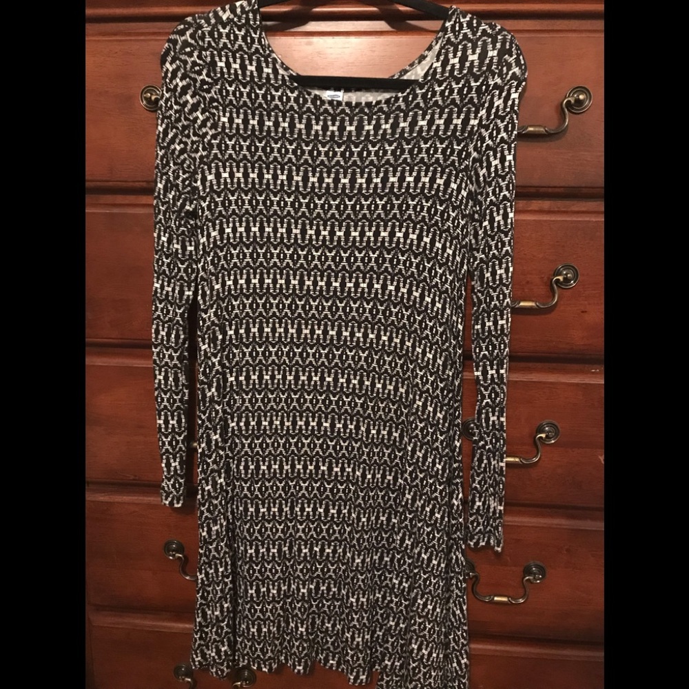 Long sleeve cotton dress